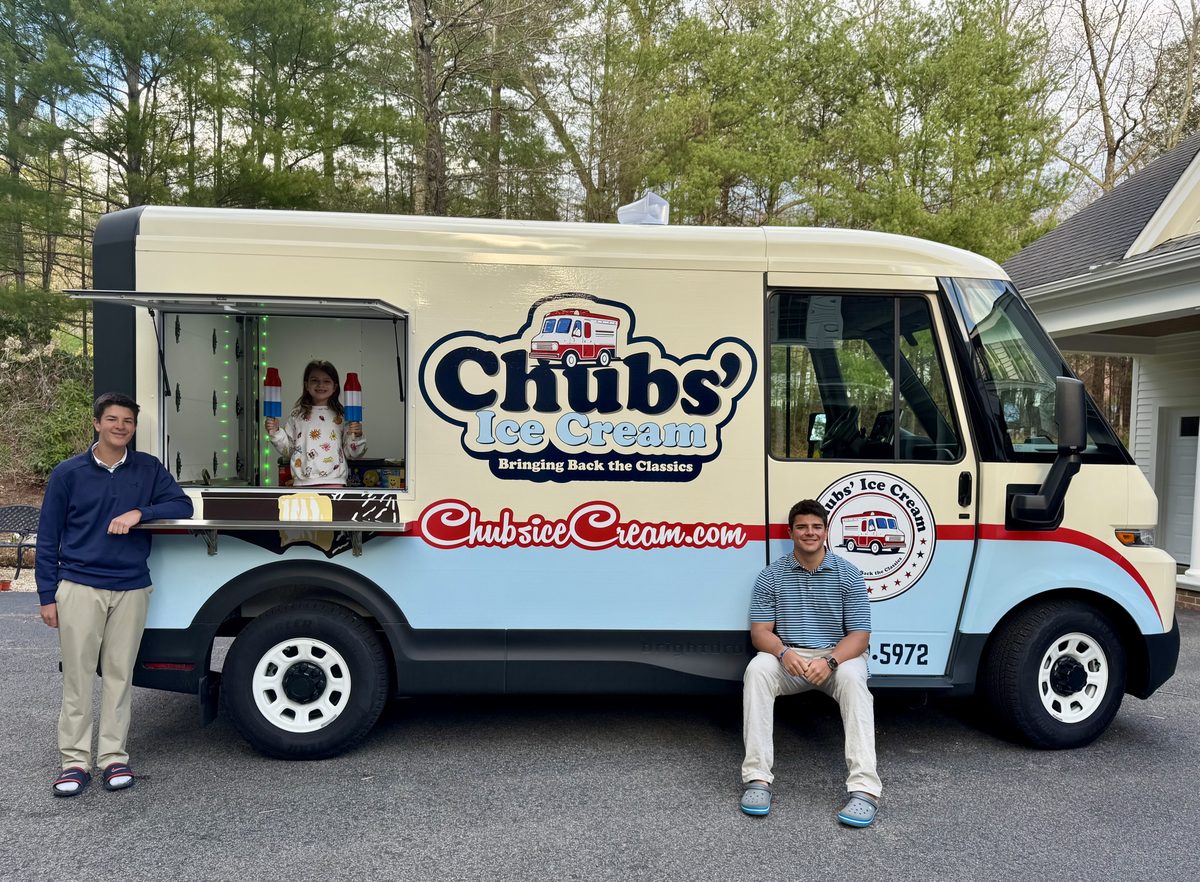 The Chubs family with their ice cream truck